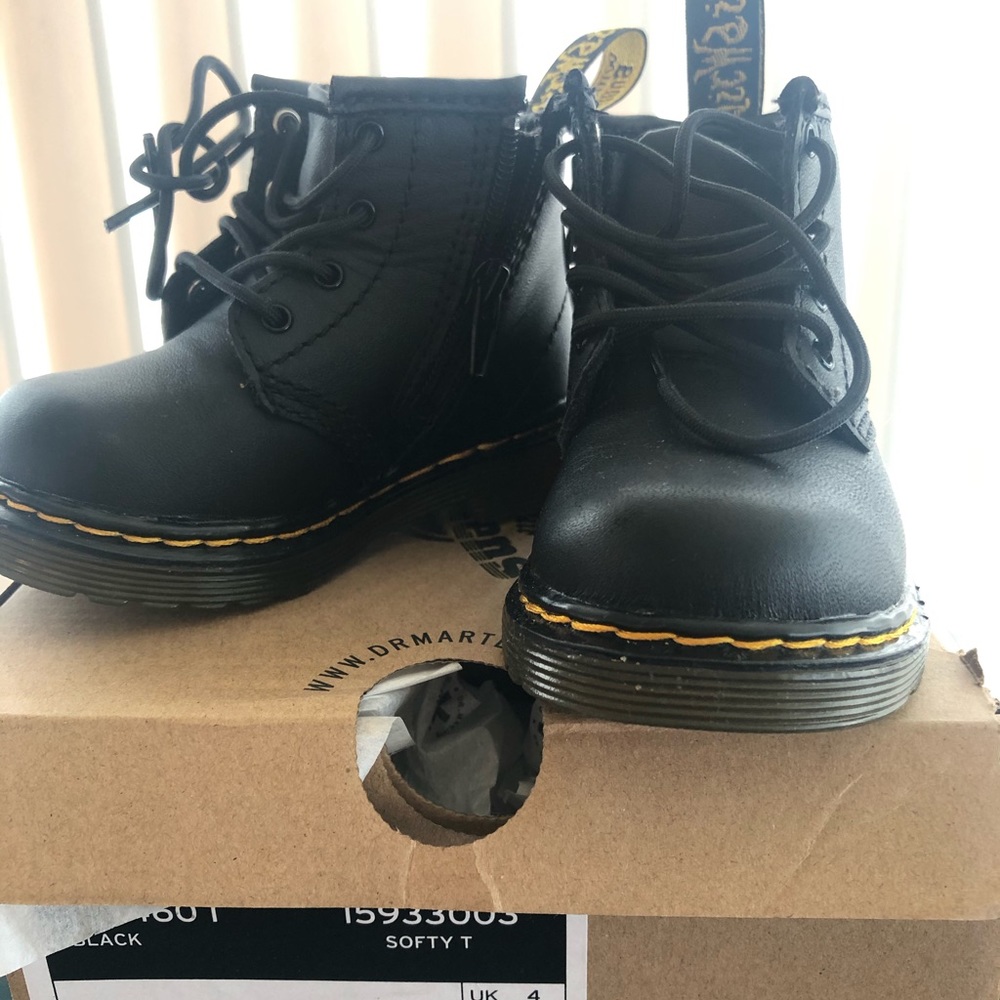 INFANT 14601 LEATHER LACE UP BOOTS